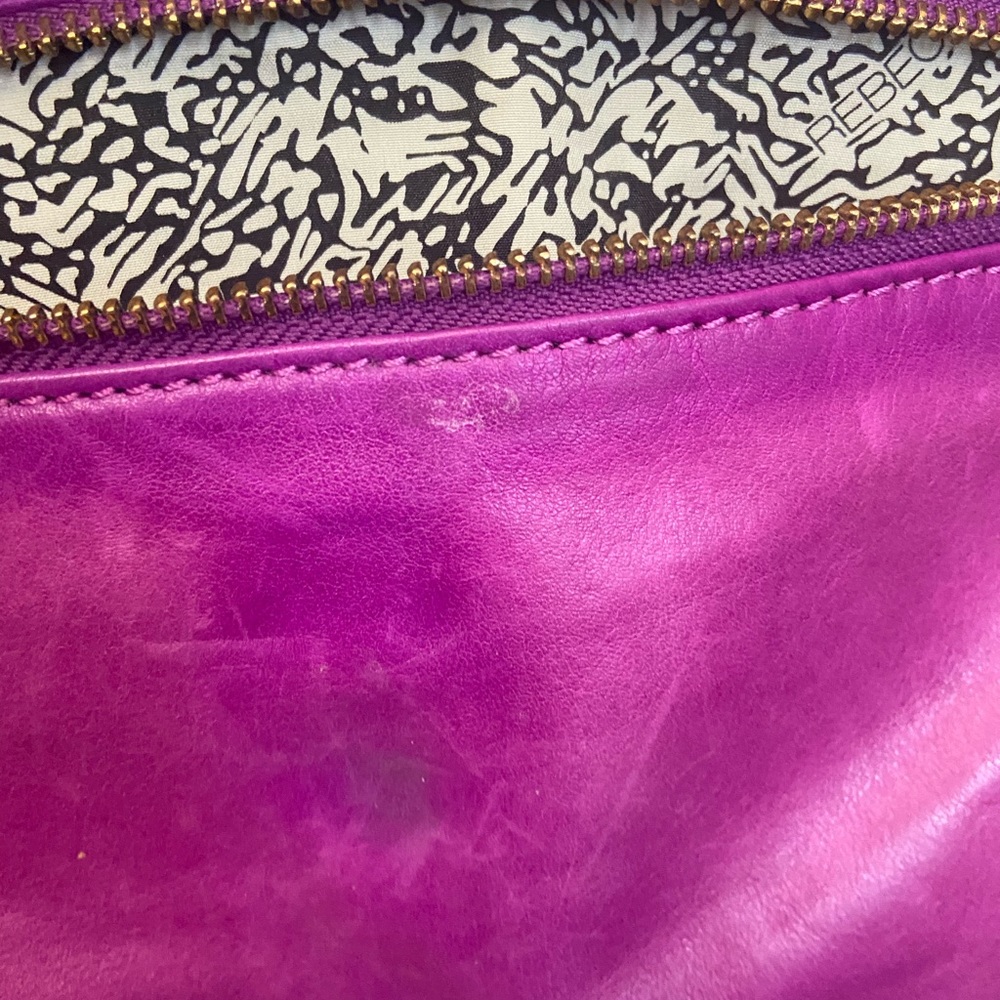 Rebecca Minkoff leather orchid MAC mottled with gold hardware details - Picture 4 of 12